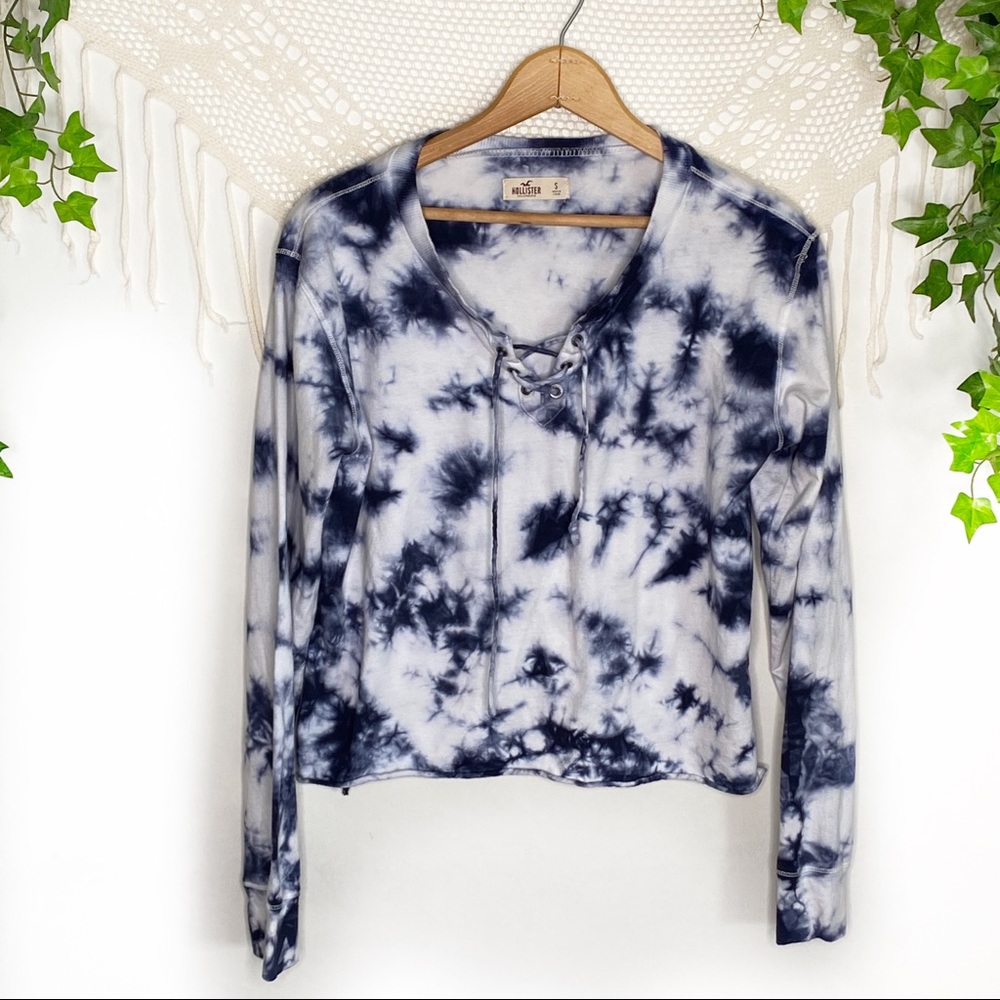 Hollister Tie Dye Long Sleeve Top